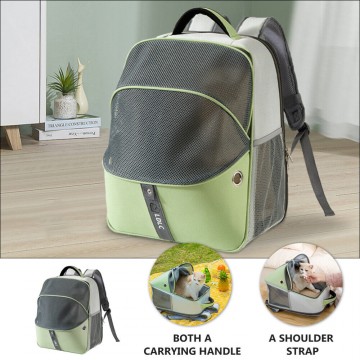 Rubeku Pet Carrier Expandable Backpack Tiffany Blue